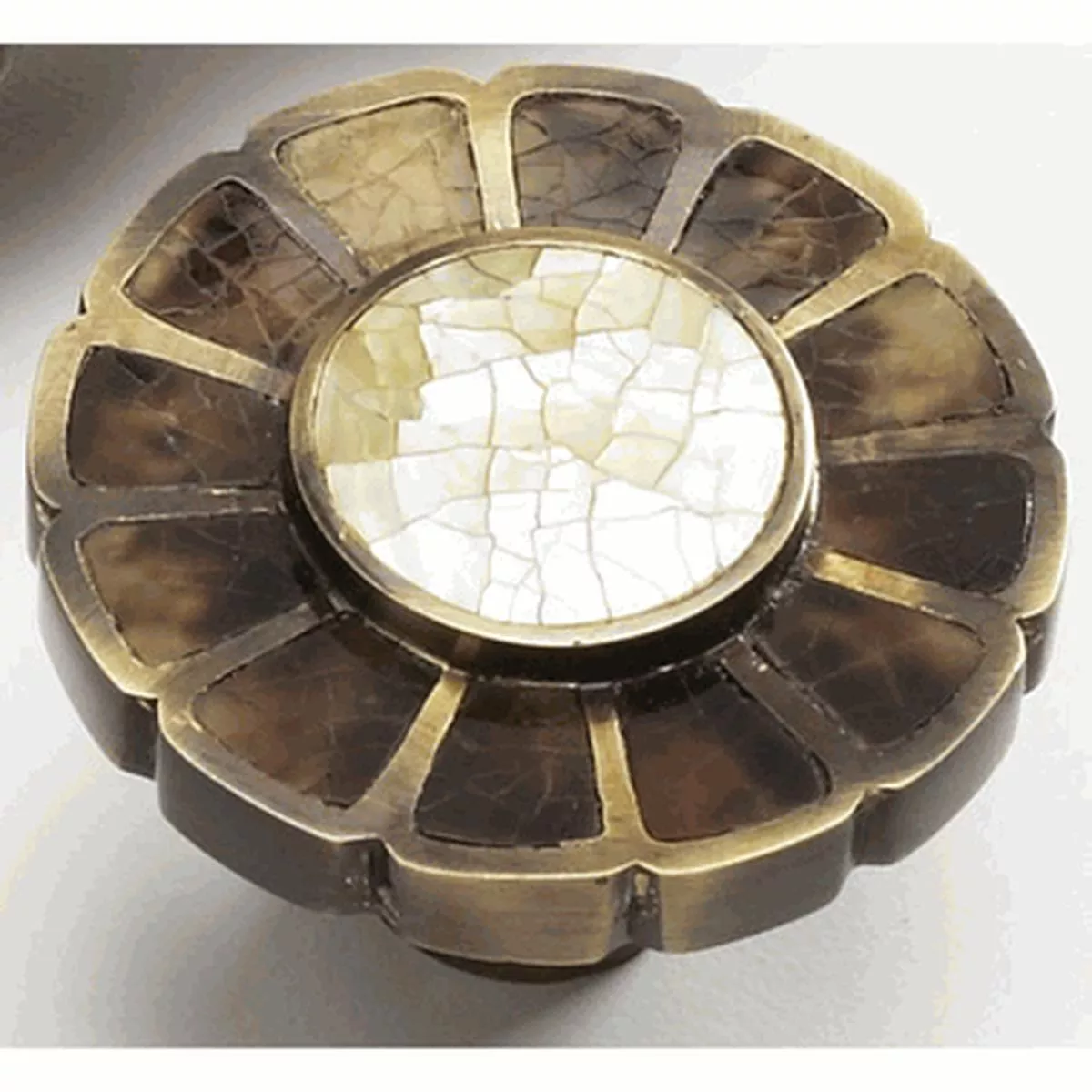 1 1/2 Inch Symphony Heirloom Treasures Round Knob (Estate Dover Finish)
