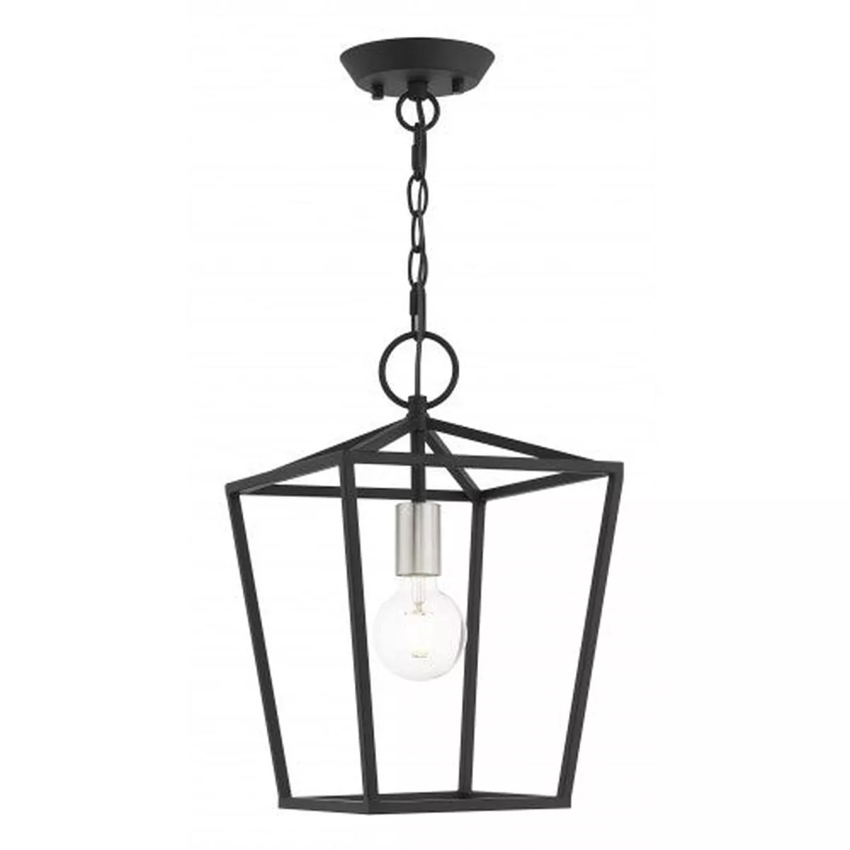 1 Light Black Convertible Lantern