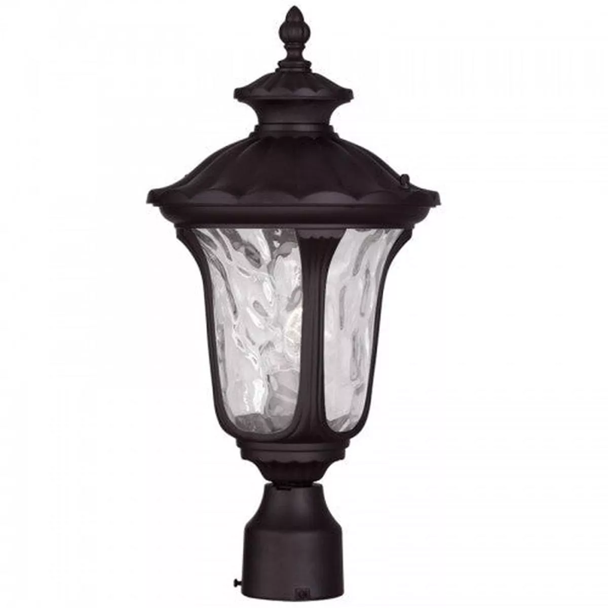 1 Light Bronze Outdoor Post Top Lantern