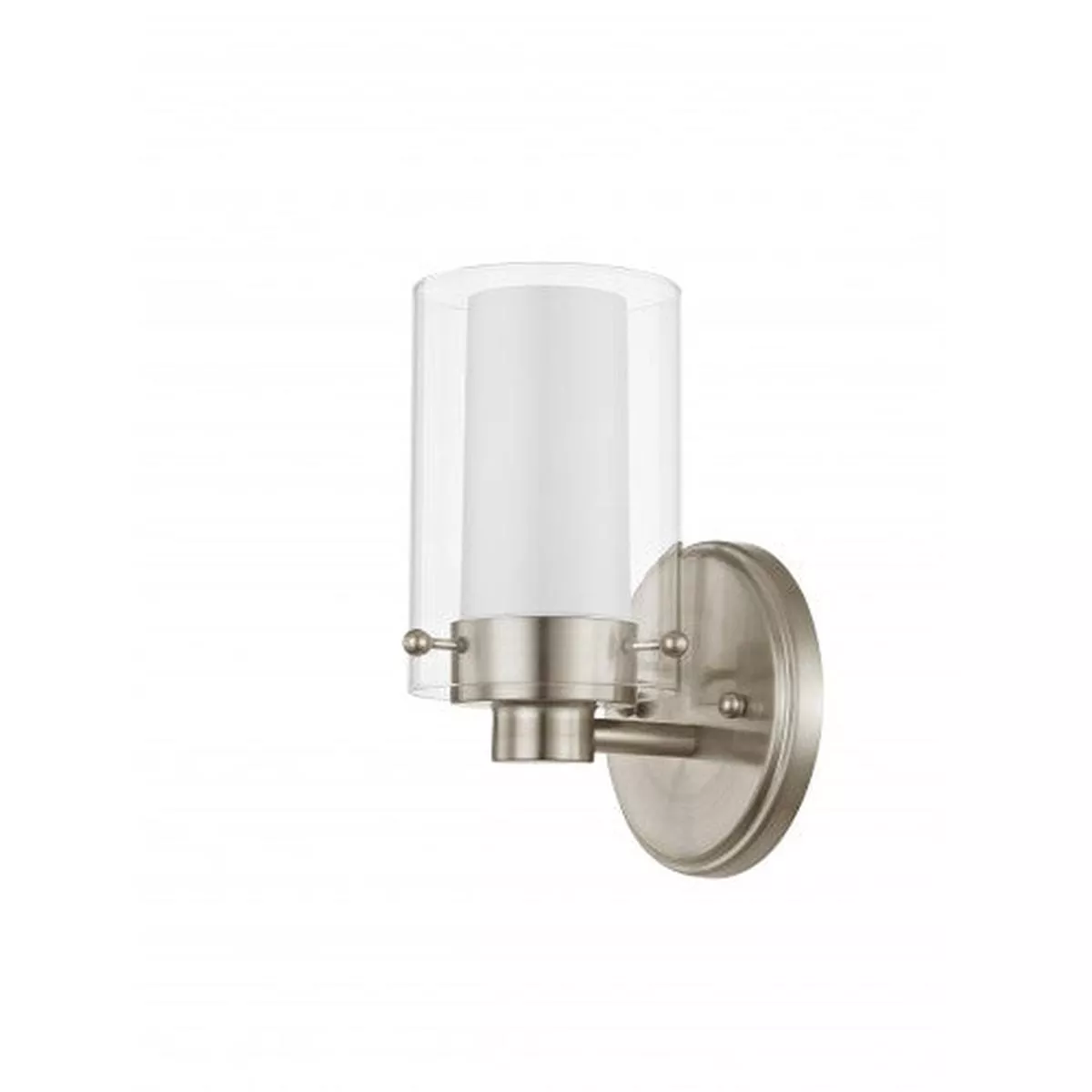 1 Light Brushed Nickel Bath Light