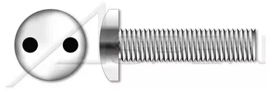 #10-24 X 1-1/4″ Machine Screws, Pan Head Tamper-Resistant Drilled Spanner Drive, Stainless Steel, Includes Driver Bit