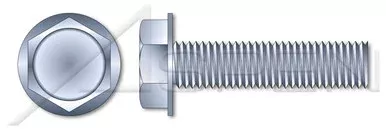 #10-24 X 1/2″ Machine Screws, Hex Indented Washer Head, Full Thread, Steel, Zinc Plated