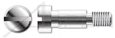 #10-24 X 3/8″ Shoulder Screws, Slotted Drive, Stainless Steel