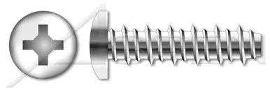 #10 X 5/8″ Hi-Lo Self-Tapping Sheet Metal Screws, Pan Phillips Drive, Full Thread, 410 Stainless Steel