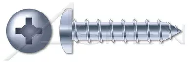 #14 X 3″ Self-Tapping Sheet Metal Screws, Type “A”, Pan Phillips Drive, Steel, Zinc Plated