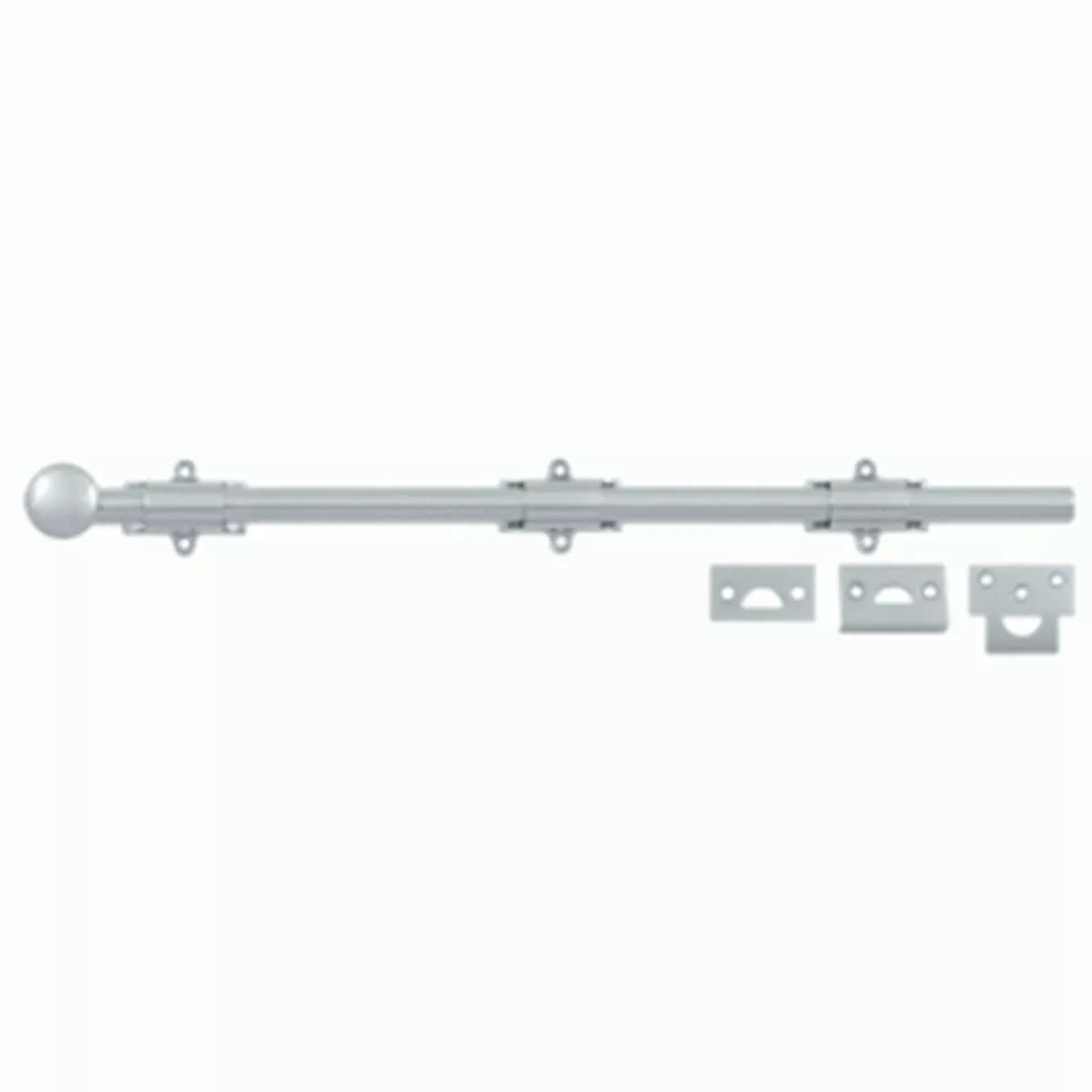 18 Inch Deltana Heavy Duty Surface Bolt (Polished Chrome Finish)