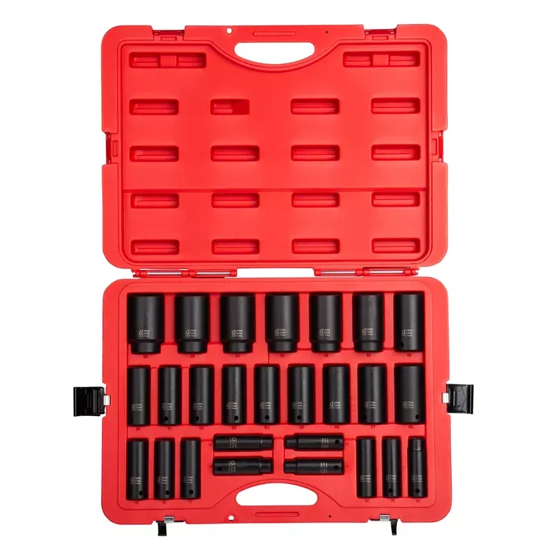 26 Piece 1/2″ Drive Deep Metric Impact Socket Set SUN2646