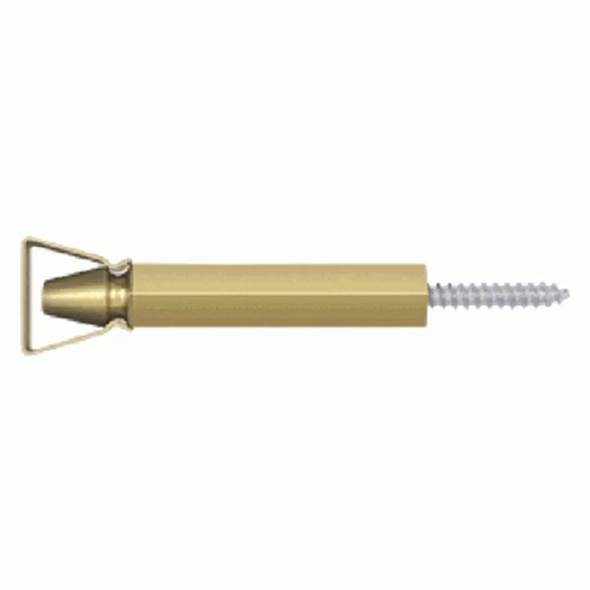 3 1/4 Inch Shutter Door Holder With Steel Bracket (Polished Brass Finish)