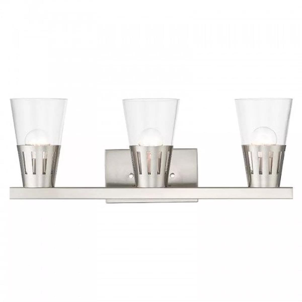 3 Light Brushed Nickel Vanity Sconce