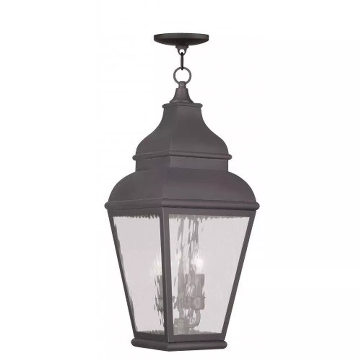 3 Light Charcoal Outdoor Lantern