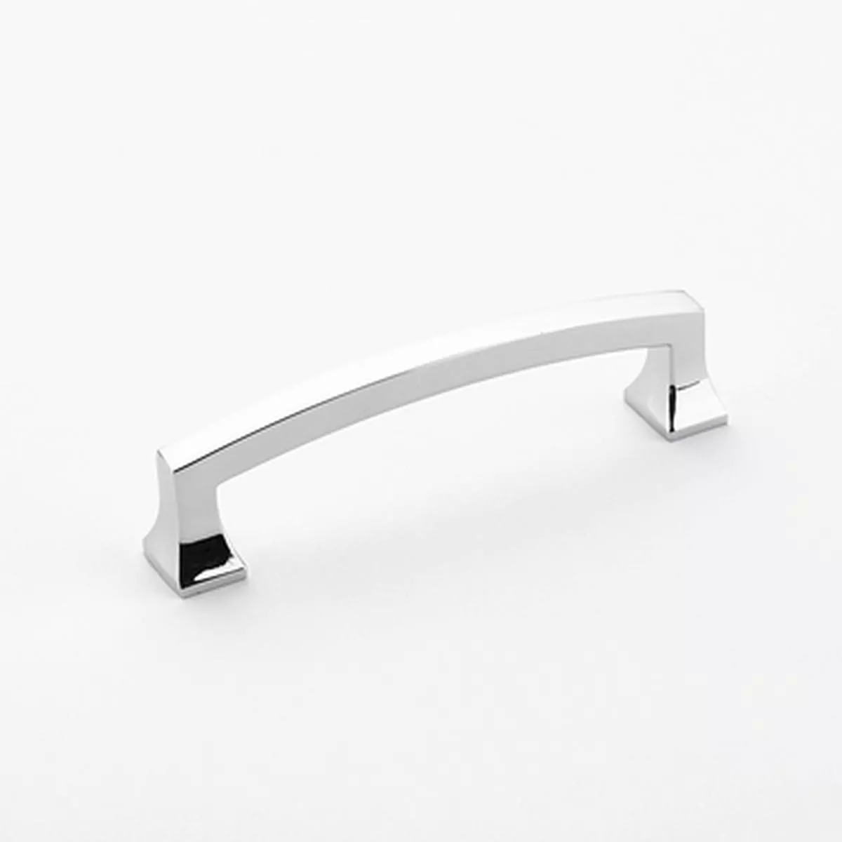 4 1/2 Inch (4 Inch c-c) Menlo Park Pull (Polished Chrome Finish)