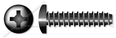 #4-24 X 3/4″ Self-Tapping Sheet Metal Screws, Type “B”, Pan Phillips Drive, Steel, Black Oxide