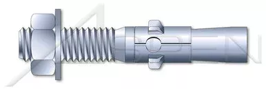 5/8″ X 6″ Wedge Anchors, Steel, Zinc Plated