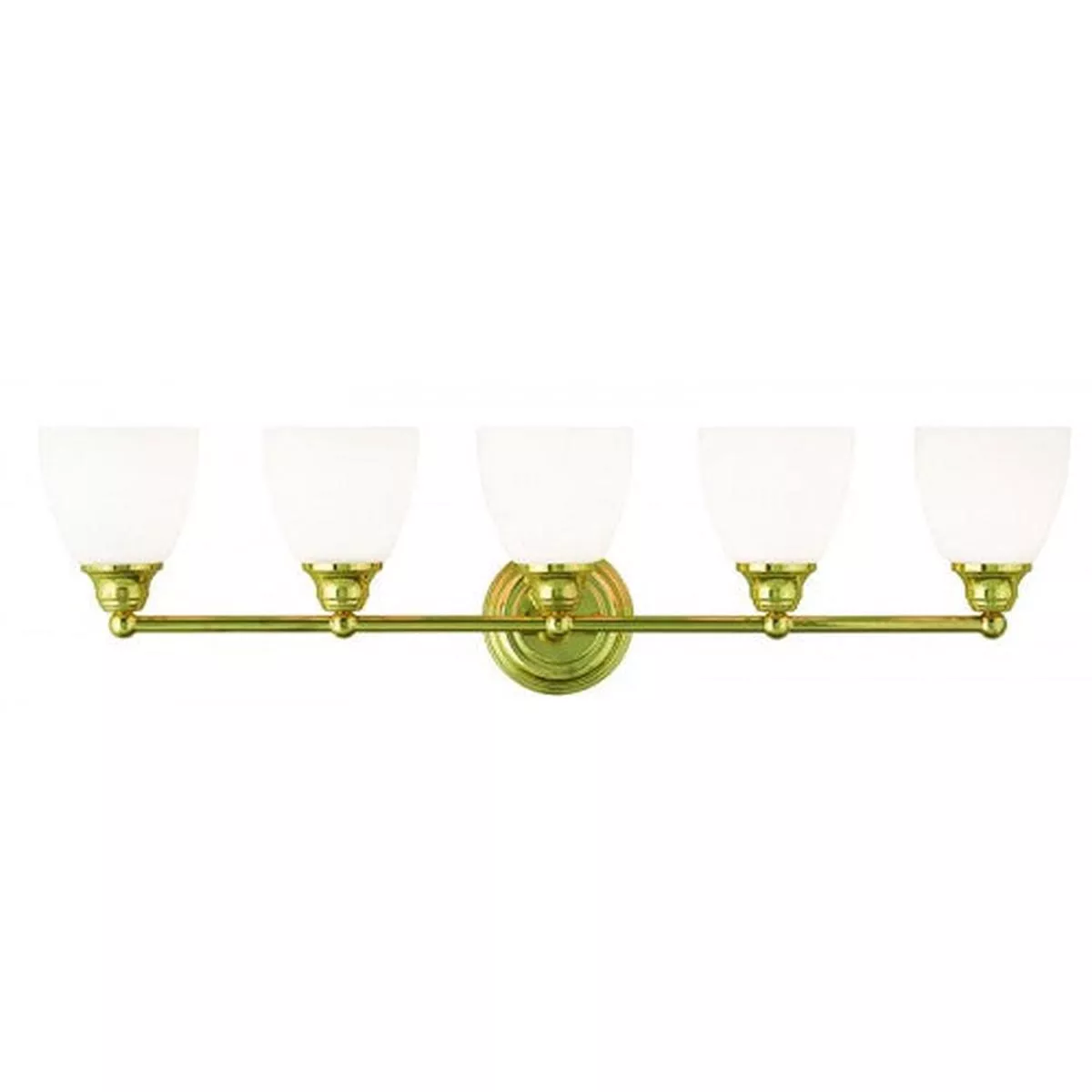 5 Light Polished Brass Bath Light