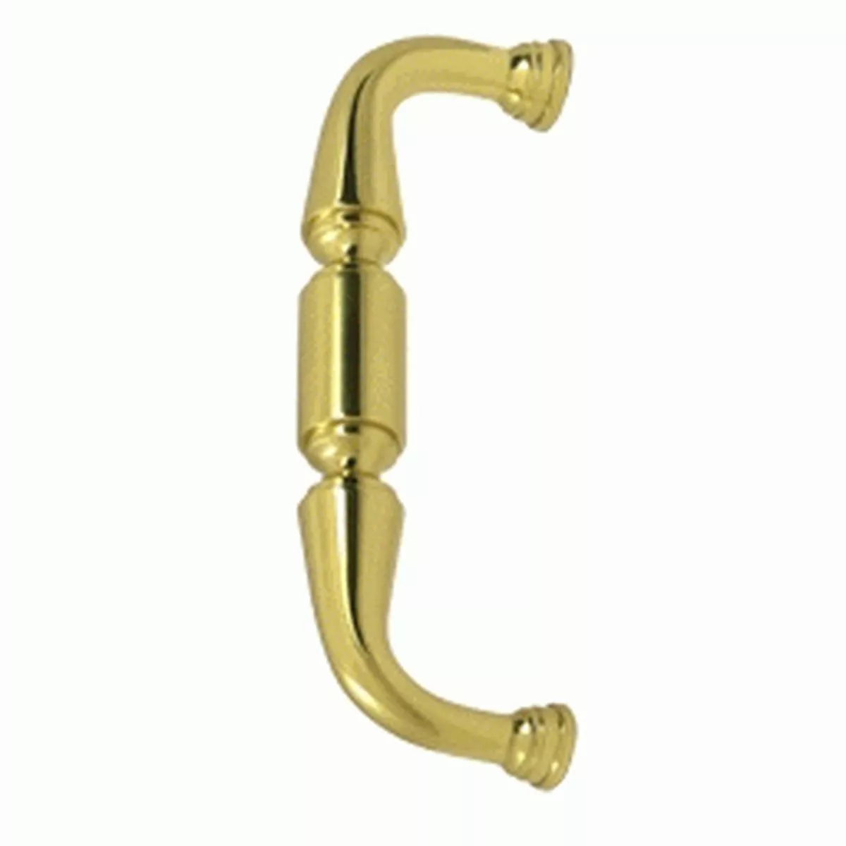 6 Inch Deltana Solid Brass Door Pull (Polished Brass Finish)