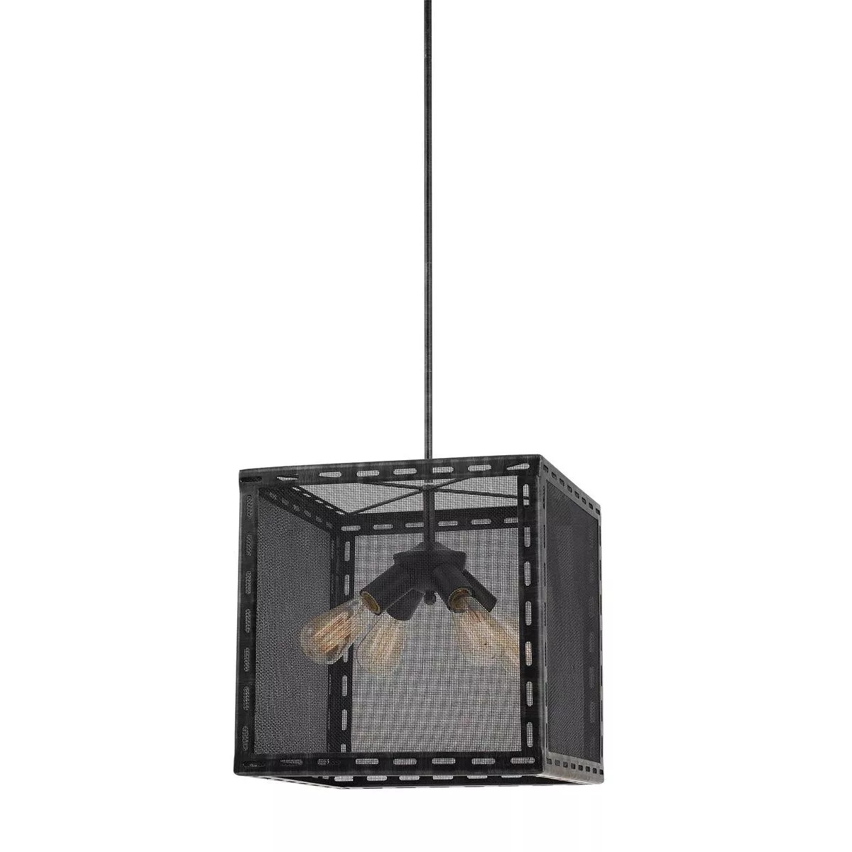 60W X 4 EVANSTON METAL CHANDELIER (EDISON BULBS NOT INCLUDED)