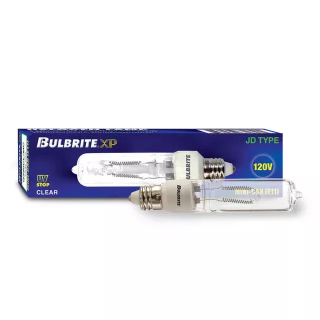 610251 – Clear JD Type Dimmable Mini-Candelabra Halogen Light Bulb – 250 Watt – 5 Pack