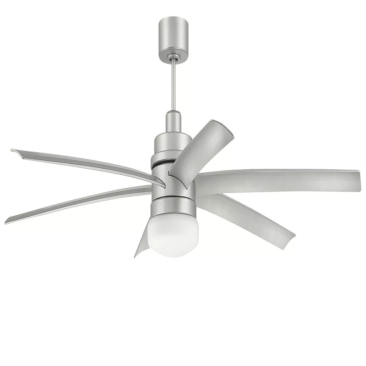 72″ Chilz Smart Ceiling Fan, Painted Nickel, Integrated LED Light Kit, Remote & WiFi Control
