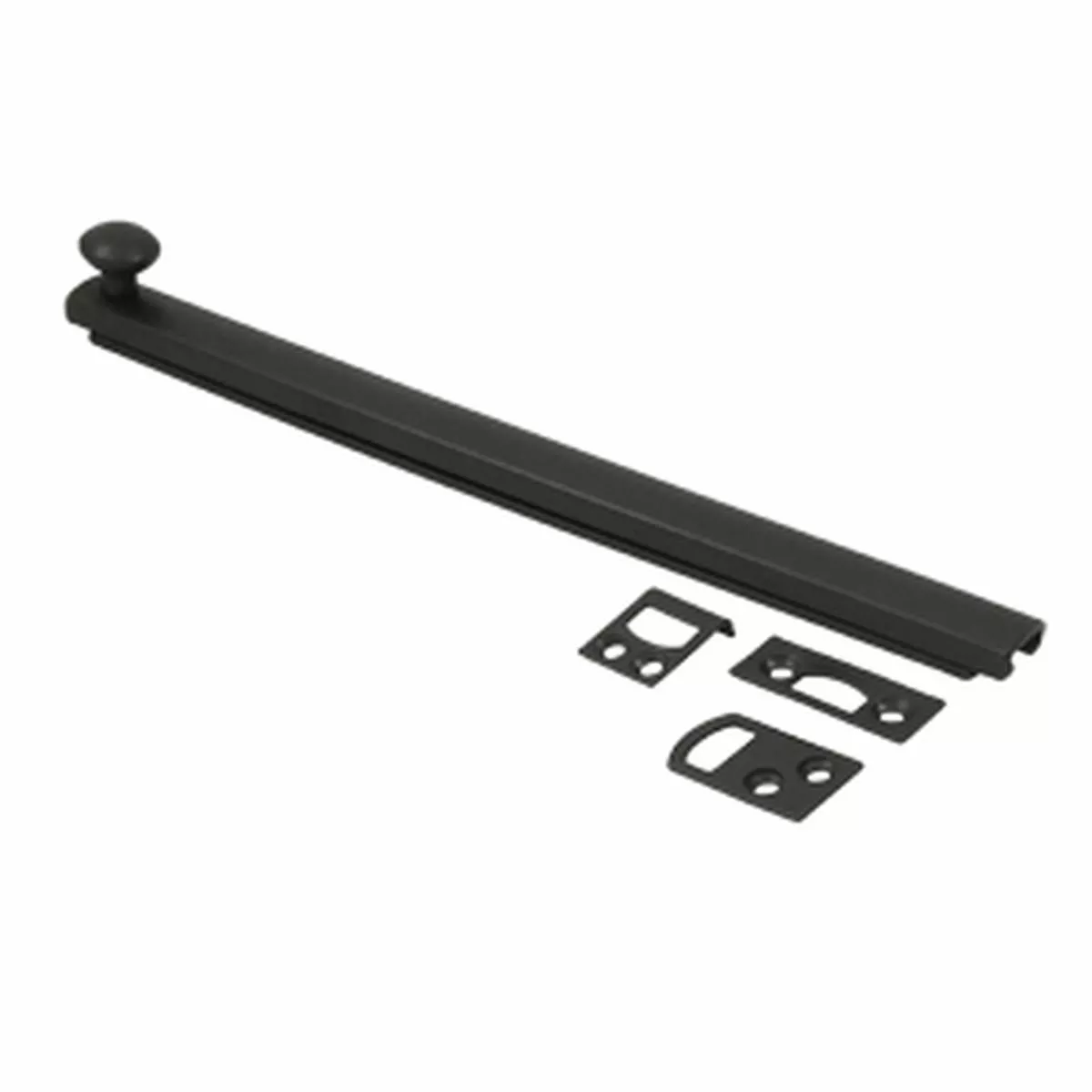 8 Inch Solid Brass Surface Bolt (Oil Rubbed Bronze Finish)