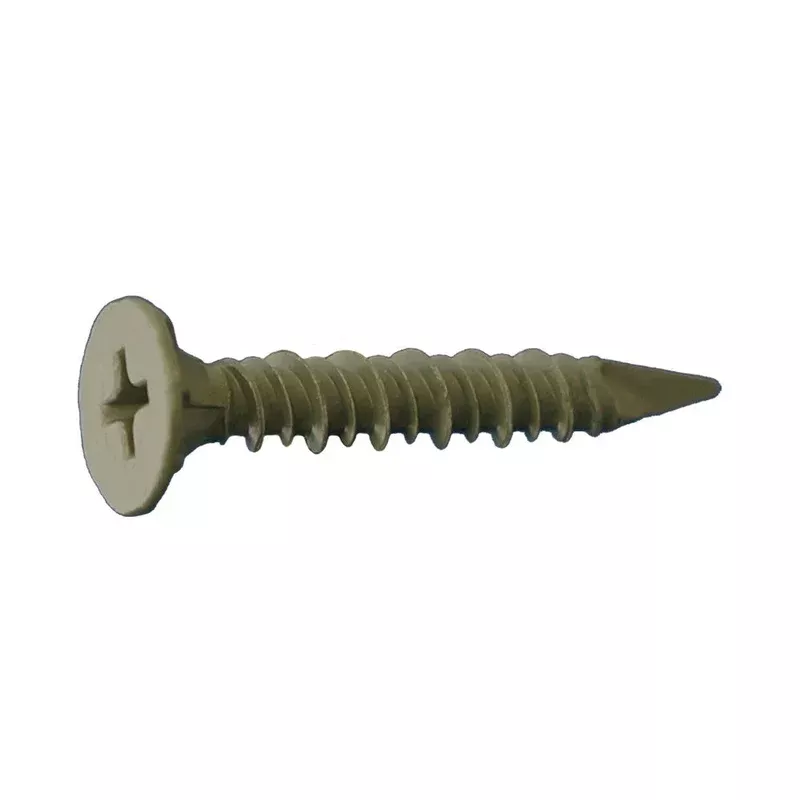 #8 x 1-5/8″ Phillips Wafer Cement Board Screw – Dagger-Guard Coating, Pkg 4000
