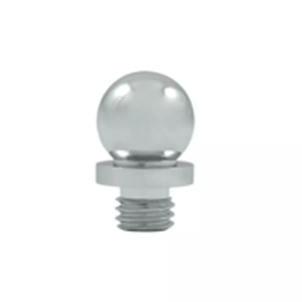 9/16 Inch Solid Brass Ball Tip Door Finial (Chrome Finish)