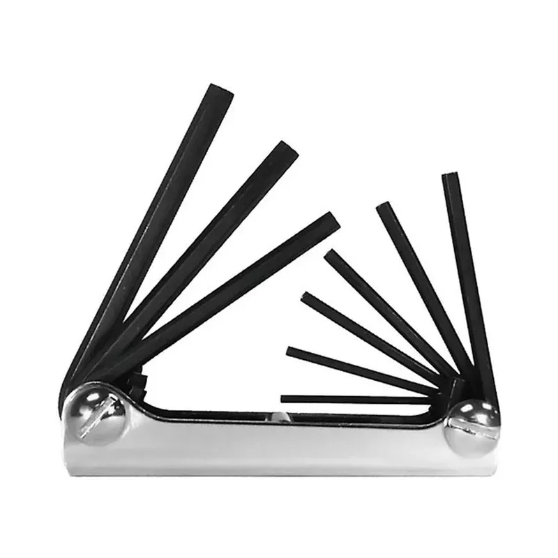 9 Piece SAE Fold-Up Hex Key Set