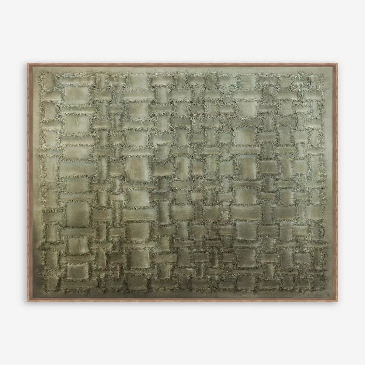 All Torn Up Square Wall Art by Danielle Davis – Green | 47″ x 47″