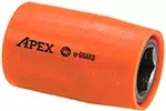 Apex UG-SF-17MM45 17mm 6-Point u-Guard Surface Drive Metric Impact Socket, 1/2” Square Drive