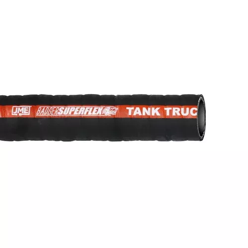BadgerFlex 4 in. SuperFlex Fuel Transfer Hose – Hose Only, Black