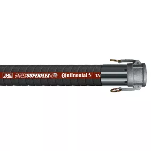 BadgerFlex SuperFlex 1 1/2 in. Petroleum Transfer Hose w/ Female Coupler Ends – 150 PSI