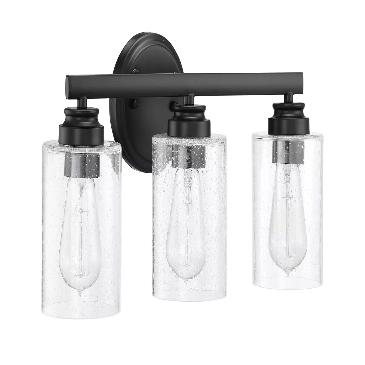 Bolden 3 Light Vanity in Flat Black – Default Title