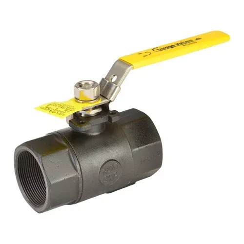 Chicago Valves 2446K015 1 1/2 in. Carbon Steel Ball Valve – Threaded, 1500 PSI