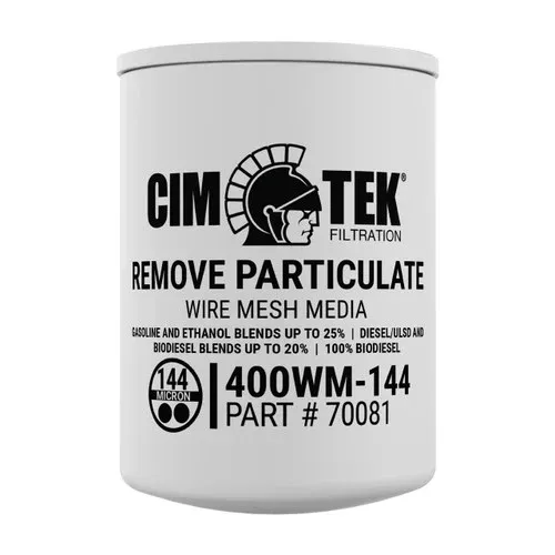 Cim-Tek 400 Series 70081 144 Micron Wire Mesh Particulate Spin-On Fuel Filter