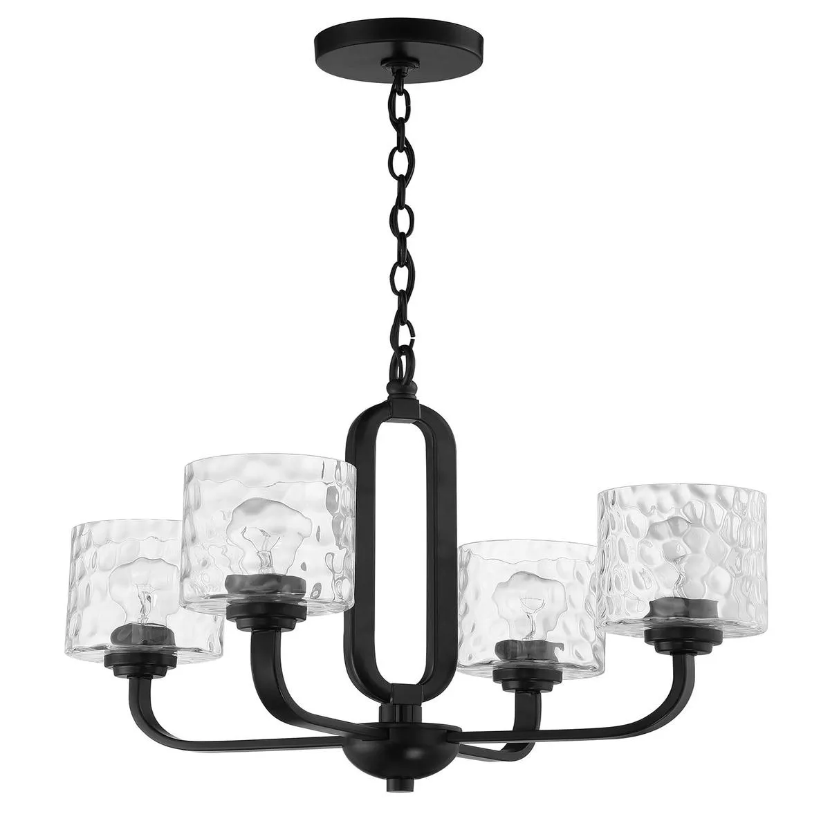 Collins 4 Light Chandelier in Flat Black – Default Title