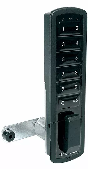 CompX Timberline Pearl Matte Black 7/16″ Vertical Mount Push Button Electronic Lock PRLK-M-V-1-BK