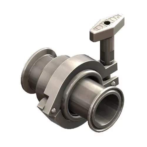 Dixon SJSS Series Sanitary Swivel with PTFE/Silicone Gasket & Clamped Ends, Style 20