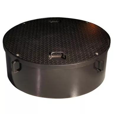 Emco A0717-036B 36” x 13” Round Manhole w/ 1/2” Steel Lid & Steel Skirt
