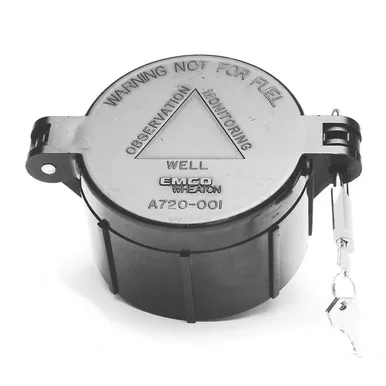 Emco A0720-001 4'' Manhole Monitor Well Locking Cap and Collar