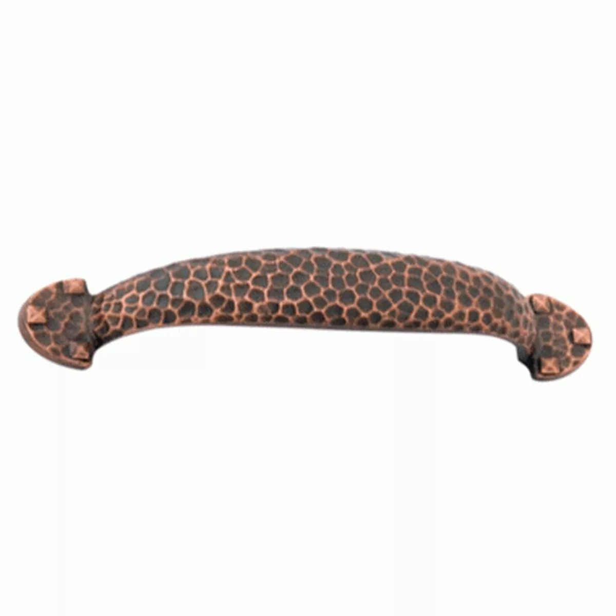 Emtek Arts & Crafts 4 7/8 Inch (4 Inch c-c) Solid Brass Hammered Drawer Pull (Oil Rubbed Bronze Finish)