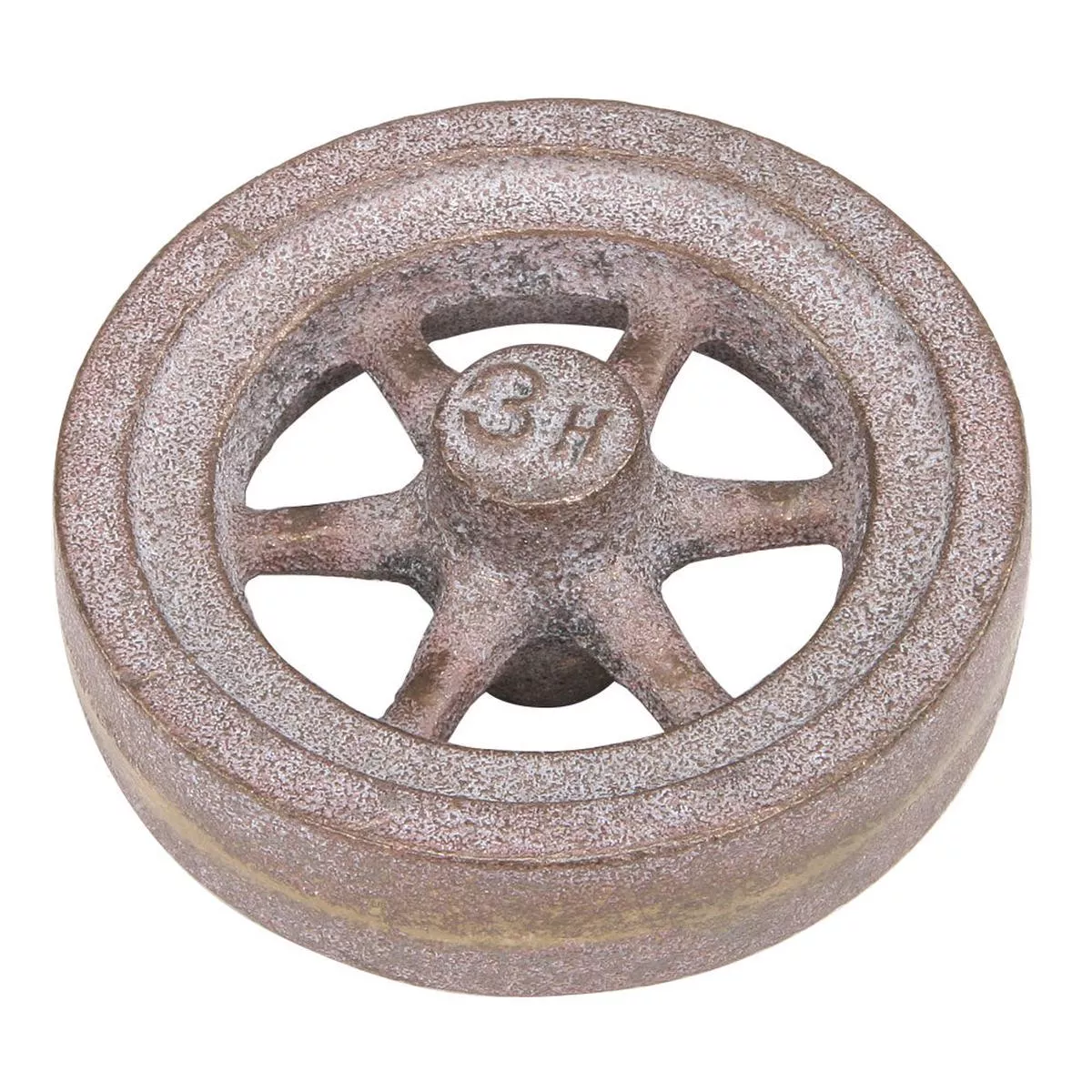Flywheel, 3″ Diameter, 6 Heavyweight Straight Spokes, Bronze