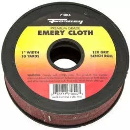 Forney Emery Cloth Bench Roll – 1″ x 10 yd
