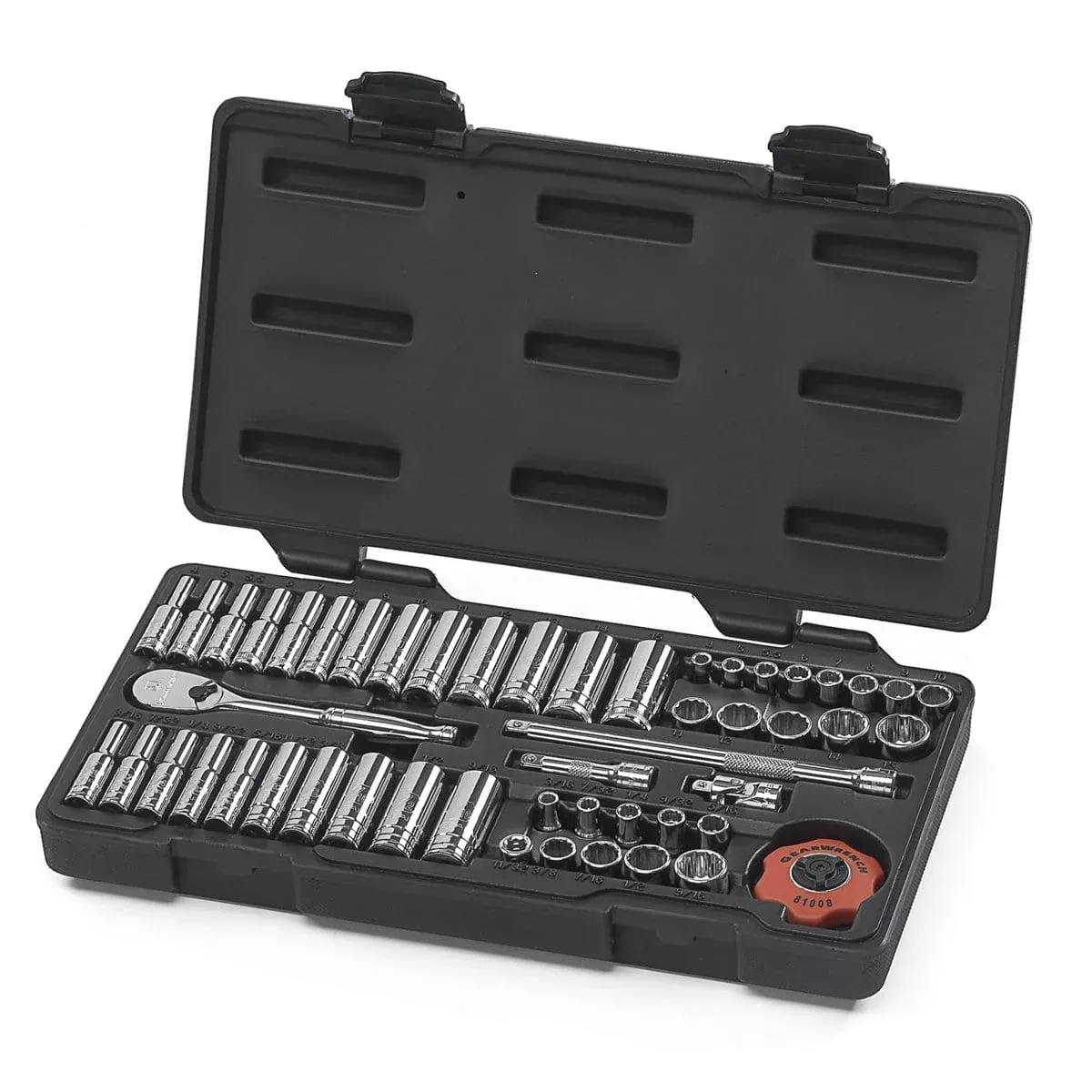 GearWrench 80301 51Pc 1/4" Dr 12Pt Socket Set