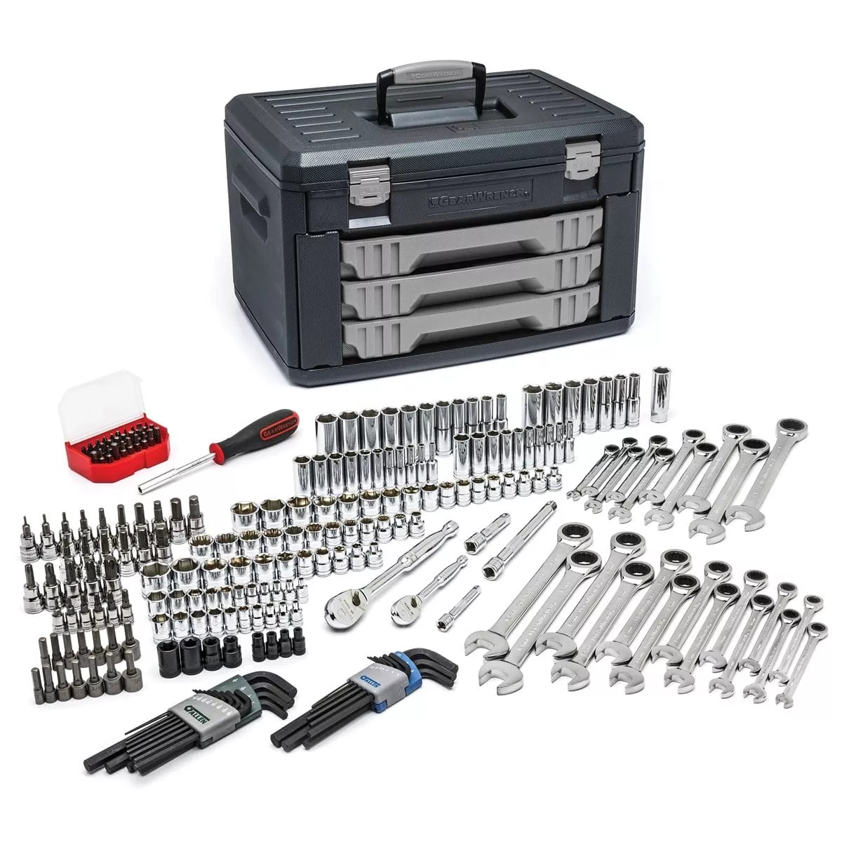 GearWrench 80944 232-Piece 1/4 In., 3/8 In. Drive Metric & Sae Mech