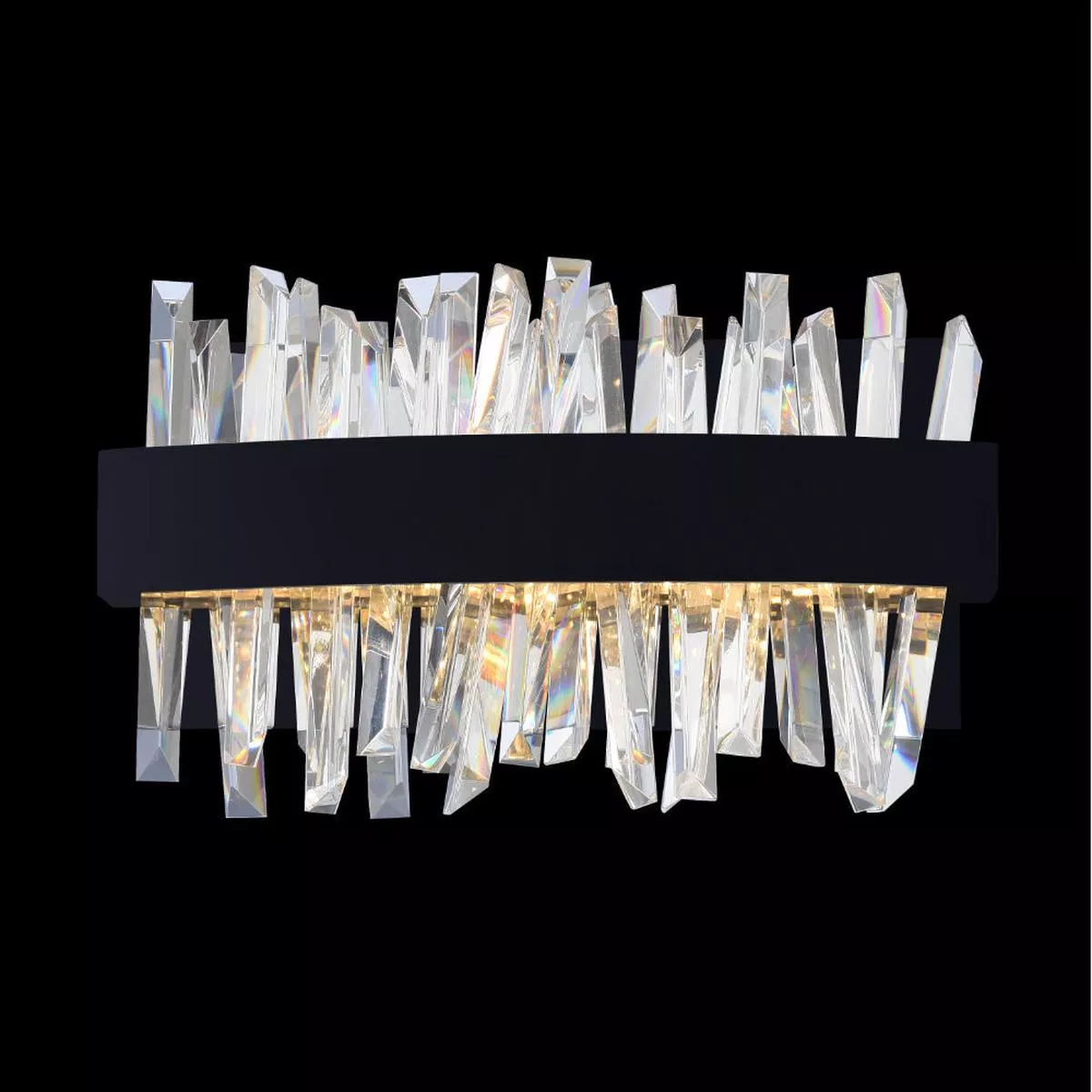 Glacier 12 Inch LED ADA Bath Matte Black