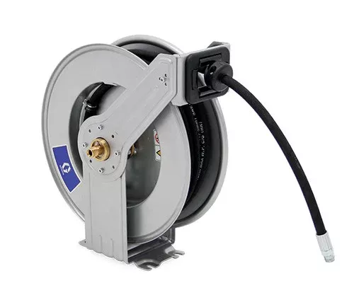 Graco LDX Series 3/8 in. x 50 ft. Spring Driven Air & Water Hose Reel – Hose Included