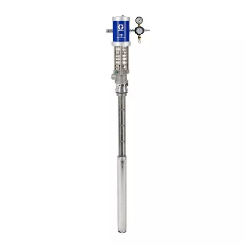 Graco T4 CS 3:1 Air Operated 4.5 GPM Piston Transfer Pump w/ ProConnect, 33.9 in. Drum Carbon Steel Tube