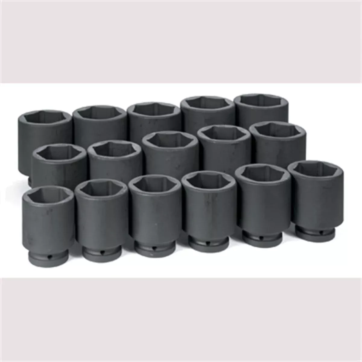Grey Pneumatic 9016D 1" Dr. 16 Piece Deep Fractional Set 2-1/16" - 3"