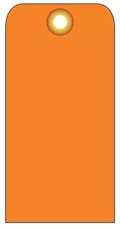Heavy Duty – BLANK ORANGE Tags – 25/Pack
