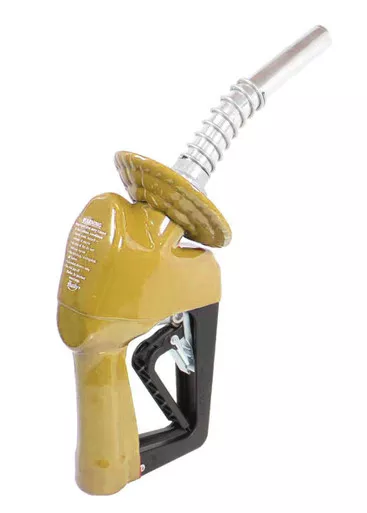 Husky 1396861-08 XS 3/4'' Gold Light Duty Diesel Nozzle with Two Notch Hold Open Clip & 1808 Waffle Splash Guard and Cold Weather Seals