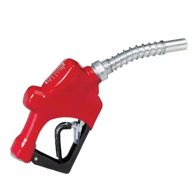 Husky 209872N 1'' Inlet NPT 1A Automatic Shut-Off New Unleaded Nozzle w/ Three Notch Hold Open Clip & Waffle Splash Guard & Reducer Bushing